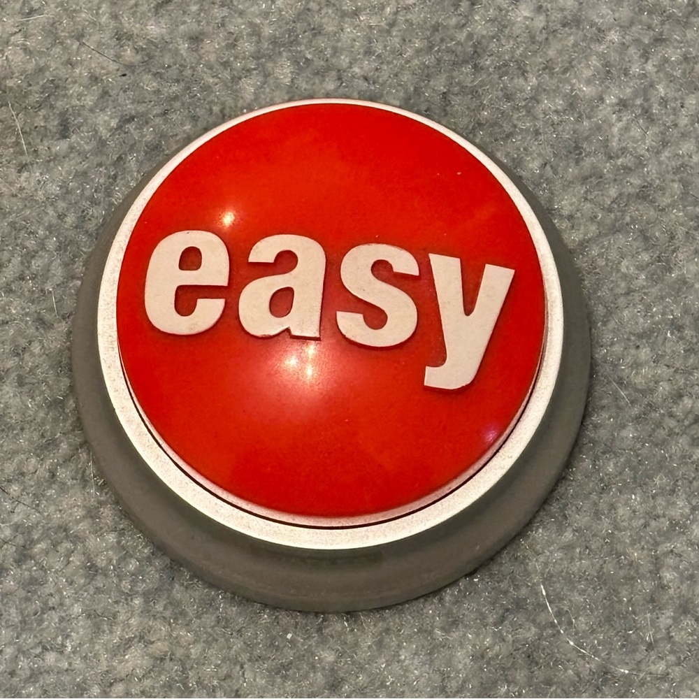 Staples Brand Big Red Talking Easy Button Novelty